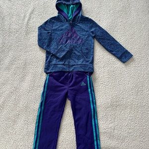 Adidas Sportswear Fleece - Zip Hoodie and Pants Set